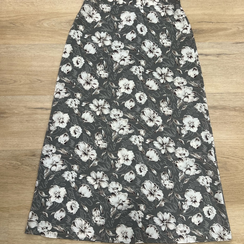 A. Byer Vintage Floral Maxi Skirt